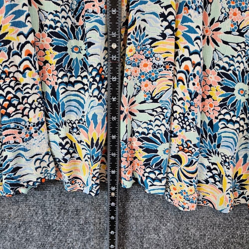Roxy x Liberty Marine Bloom Strappy Midi Dress Size M - Picture 4 of 12